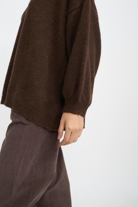 Maglia paricollo marrone - Autunno - Inverno 2025 | Brend