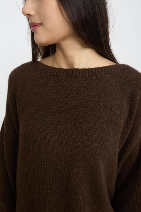 Maglia paricollo marrone - Autunno - Inverno 2025 | Brend