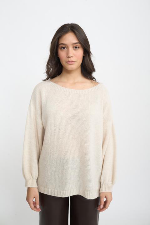 Maglia paricollo panna - Autunno - Inverno 2025 | Brend