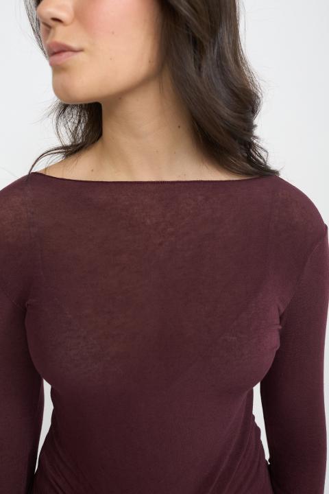 Maglia girocollo cachemire burgundy - Autunno - Inverno 2025 | Brend