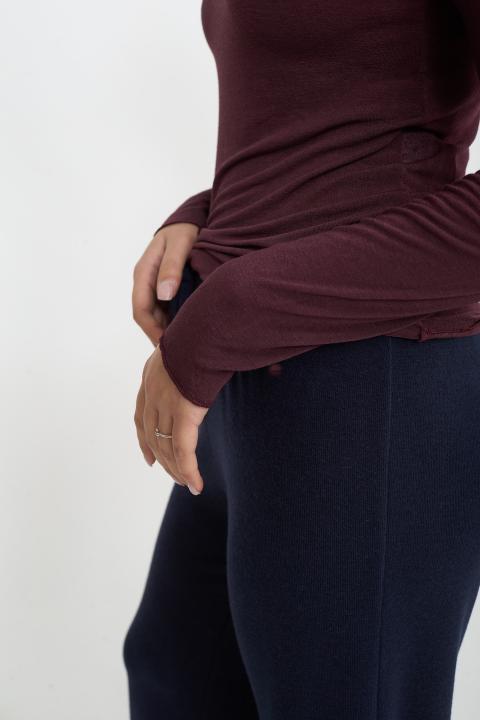 Maglia girocollo cachemire burgundy - Autunno - Inverno 2025 | Brend