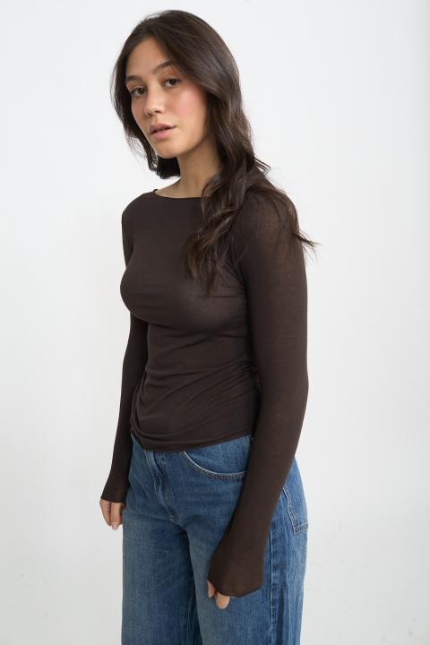 Maglia girocollo cachemire moro - Autunno - Inverno 2025 | Brend