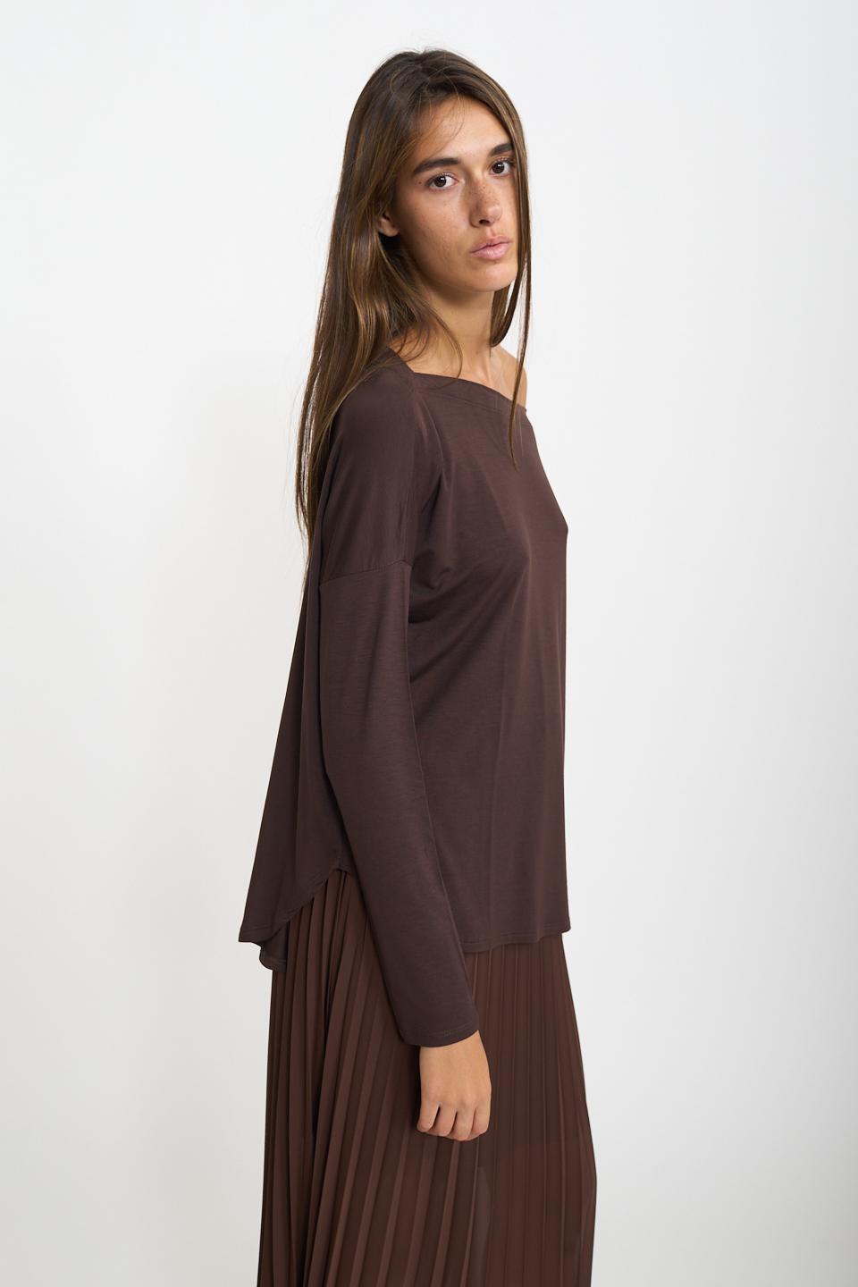 Maxi maglia stondata moro - Autunno - Inverno 2025 | Brend