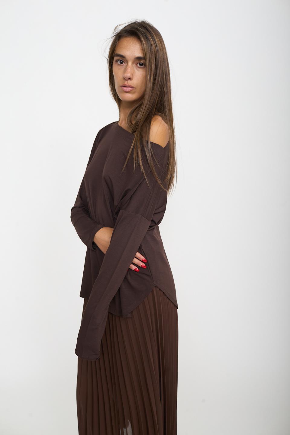 Maxi maglia stondata moro - Autunno - Inverno 2025 | Brend