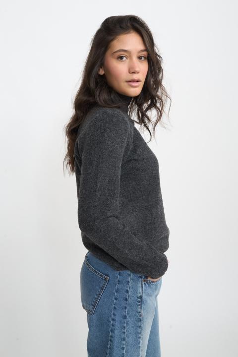 Maglia collo alto antracite - Autunno - Inverno 2025 | Brend