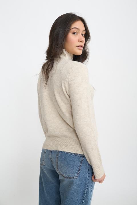 Maglia collo alto beige - Autunno - Inverno 2025 | Brend