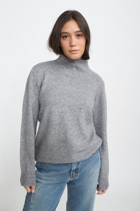 Maglia collo alto grigio - Autunno - Inverno 2025 | Brend