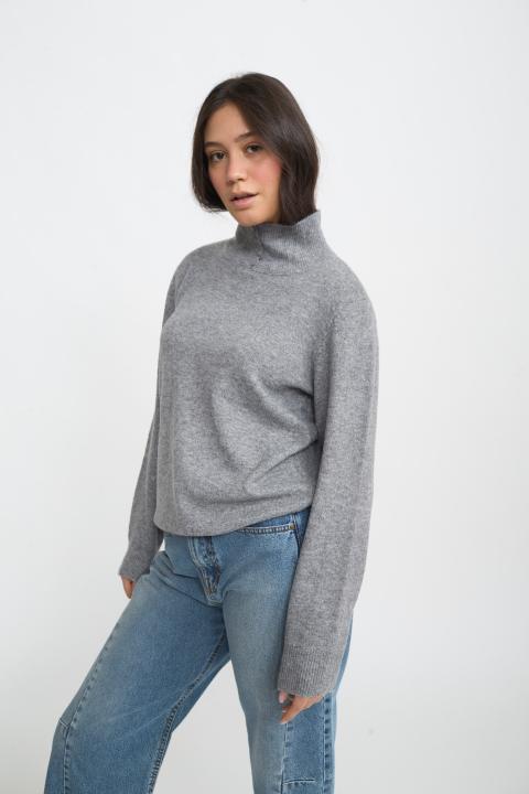 Maglia collo alto grigio - Autunno - Inverno 2025 | Brend