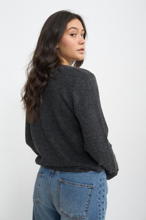 Maglia girocollo antracite - Autunno - Inverno 2025 | Brend