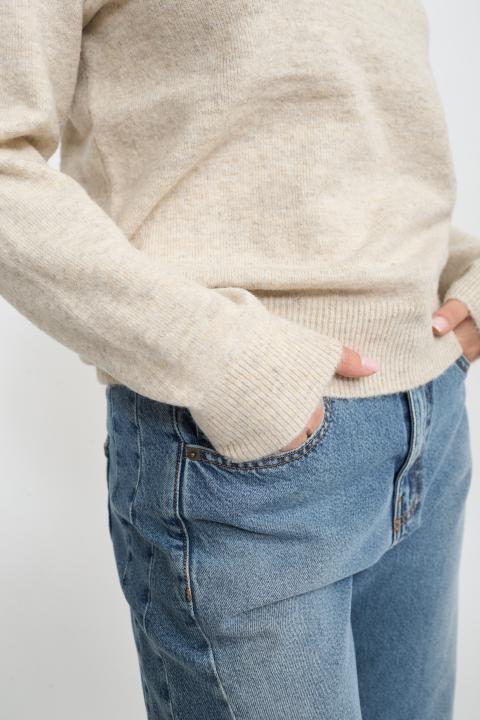 Maglia girocollo beige - Autunno - Inverno 2025 | Brend