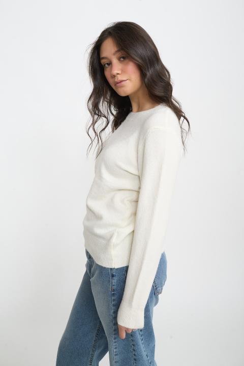 Maglia girocollo bianco - Autunno - Inverno 2025 | Brend