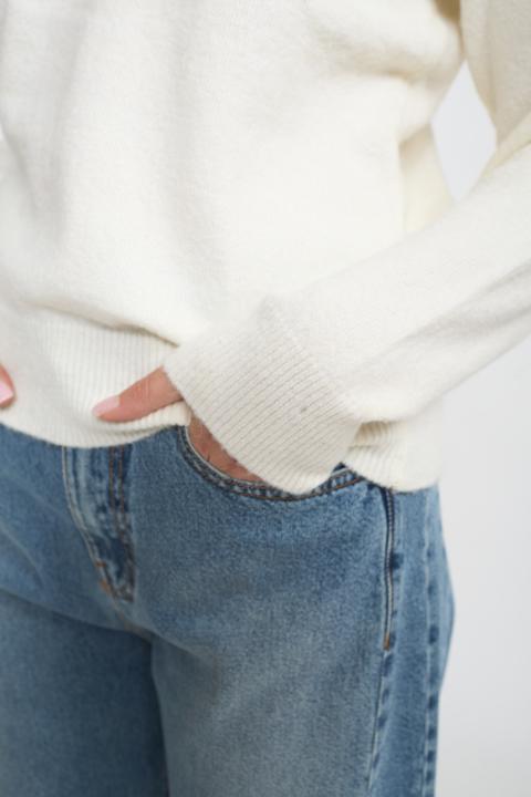 Maglia girocollo bianco - Autunno - Inverno 2025 | Brend