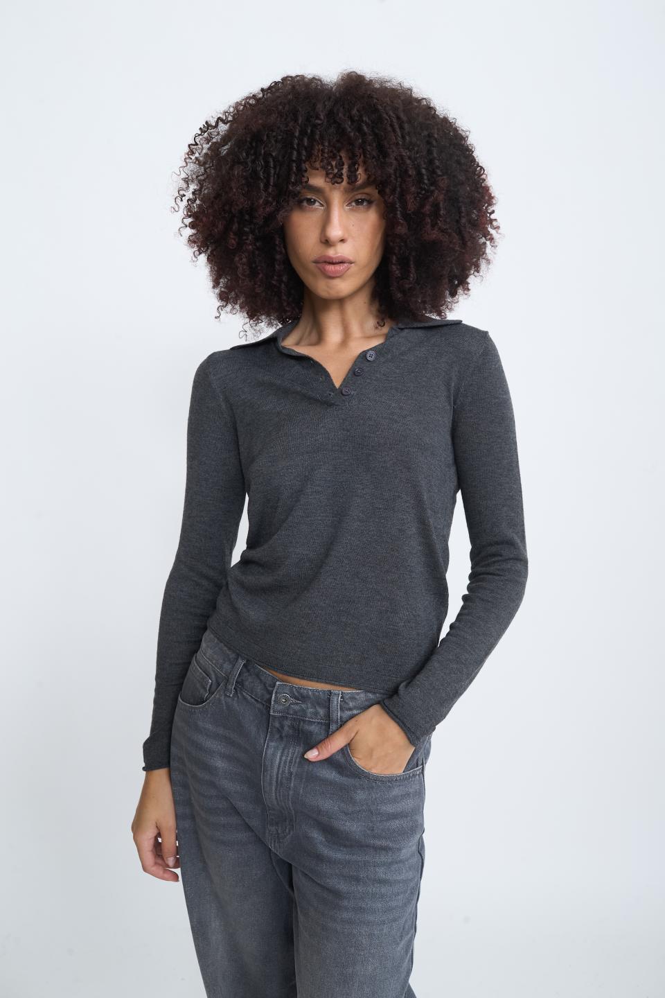 Maglia polo antracite - Autunno - Inverno 2025 | Brend
