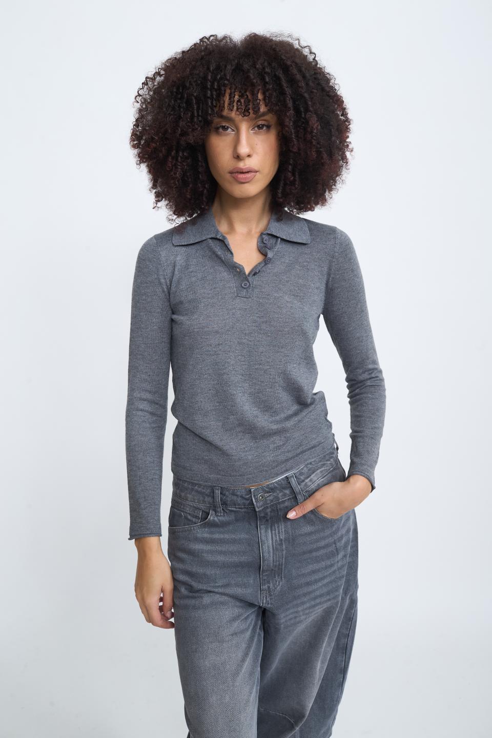 Maglia polo grigio - Autunno - Inverno 2025 | Brend