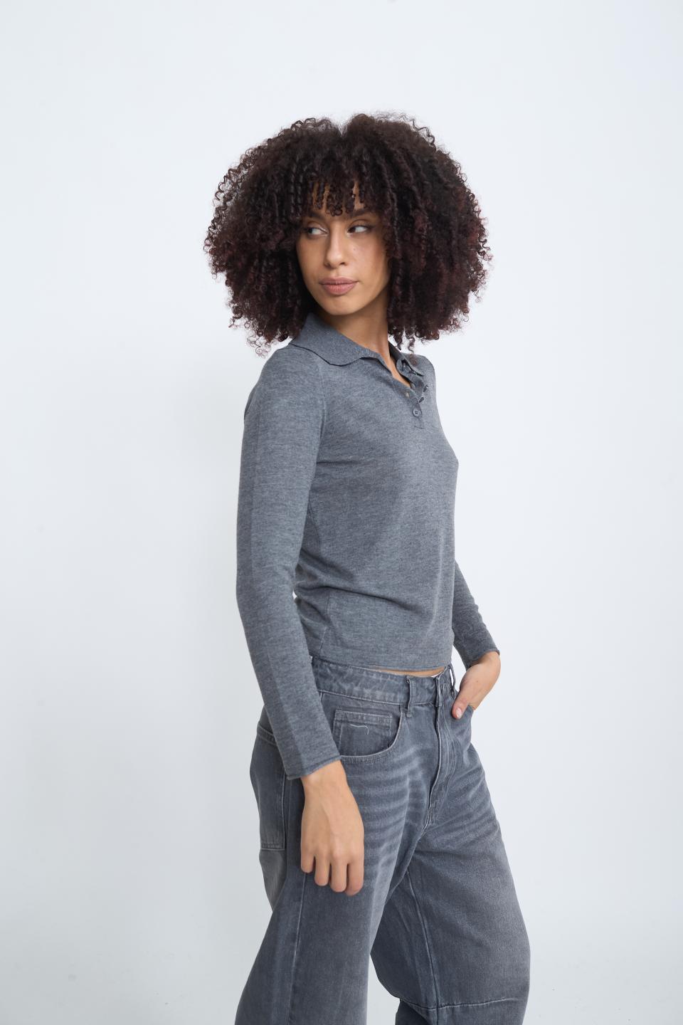 Maglia polo grigio - Autunno - Inverno 2025 | Brend