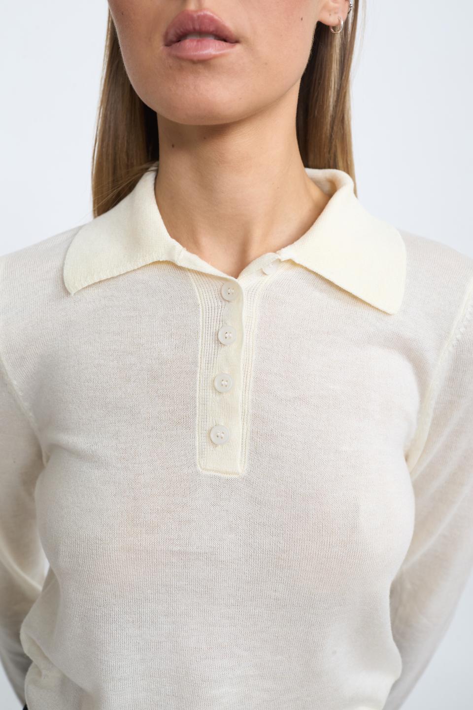 Maglia polo panna - Autunno - Inverno 2025 | Brend