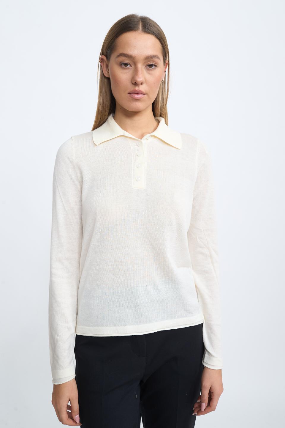 Maglia polo panna - Autunno - Inverno 2025 | Brend