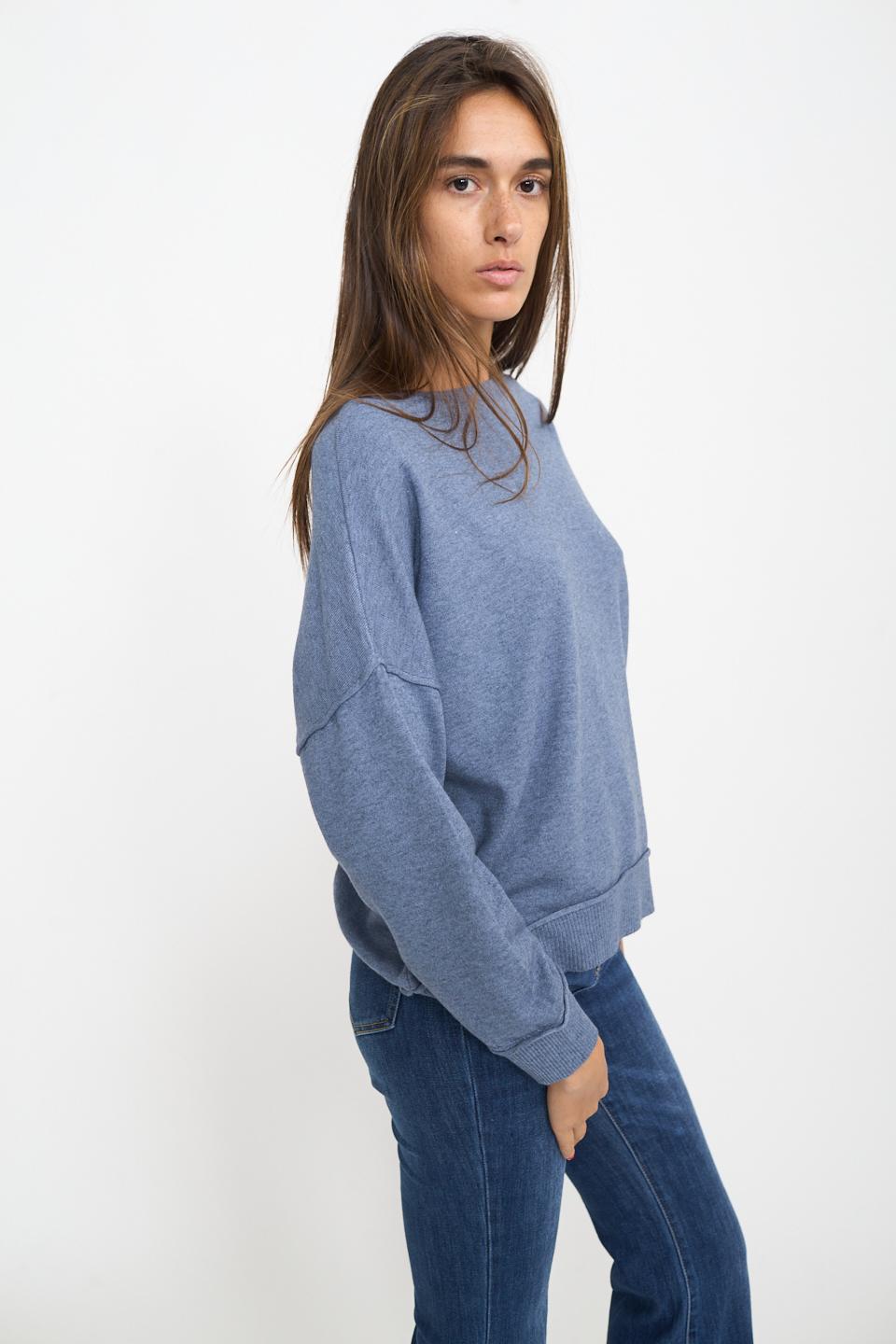 Maglia girocollo con rilievi jeans - Autunno - Inverno 2026 | Brend