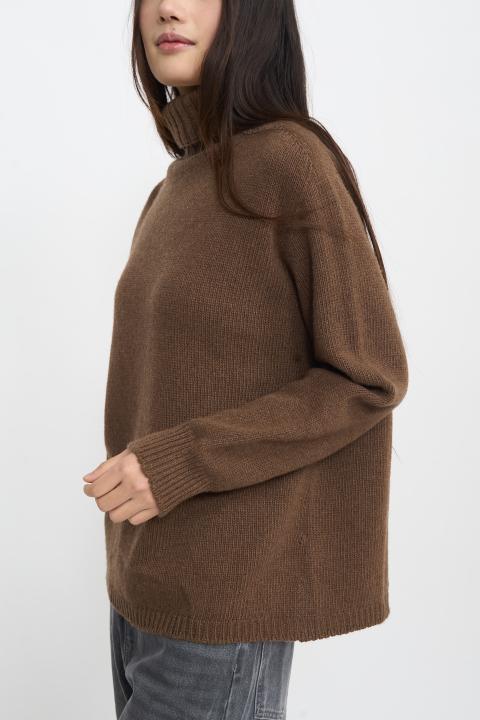 Maglia collo alto costine moro - Autunno - Inverno 2025 | Brend