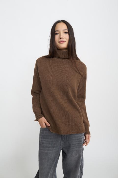 Maglia collo alto costine moro - Autunno - Inverno 2025 | Brend