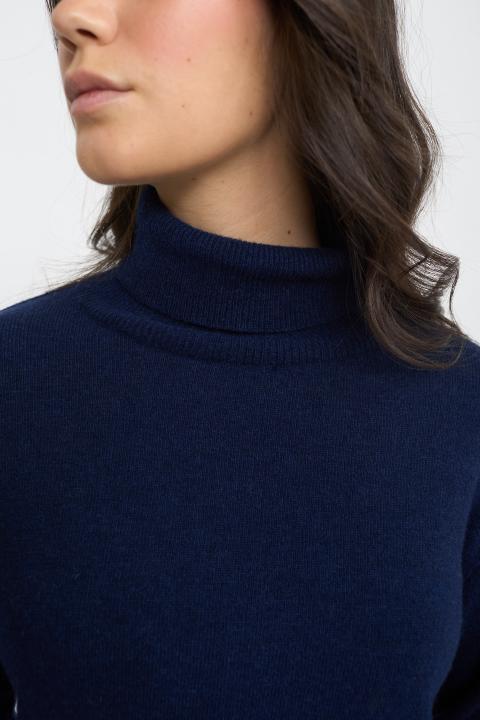 Maglia collo alto lana blu - Autunno - Inverno 2025 | Brend