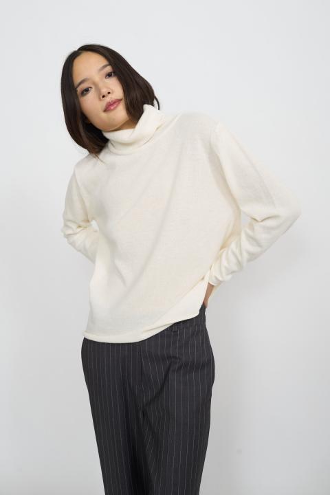 Maglia collo alto lana calce - Autunno - Inverno 2025 | Brend