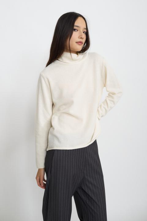 Maglia collo alto lana calce - Autunno - Inverno 2025 | Brend