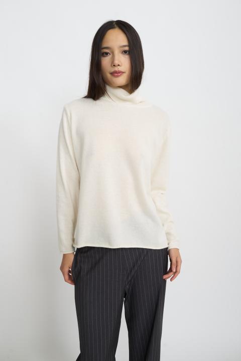 Maglia collo alto lana calce - Autunno - Inverno 2025 | Brend