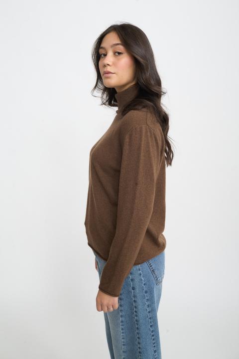 Maglia collo alto lana moro - Autunno - Inverno 2025 | Brend