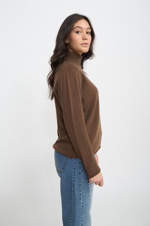 Maglia collo alto lana moro - Autunno - Inverno 2025 | Brend