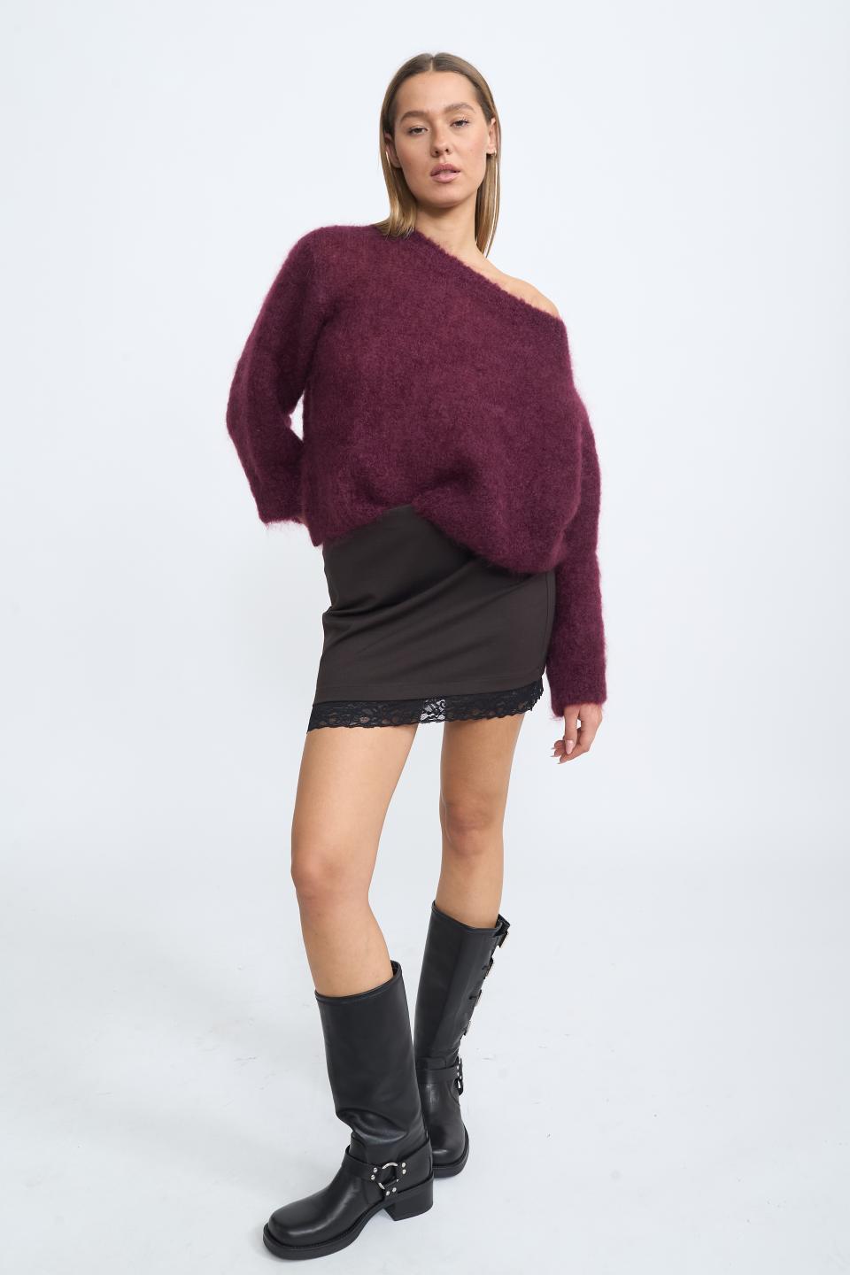 Minigonna pizzo moro - Autunno - Inverno 2025 | Brend