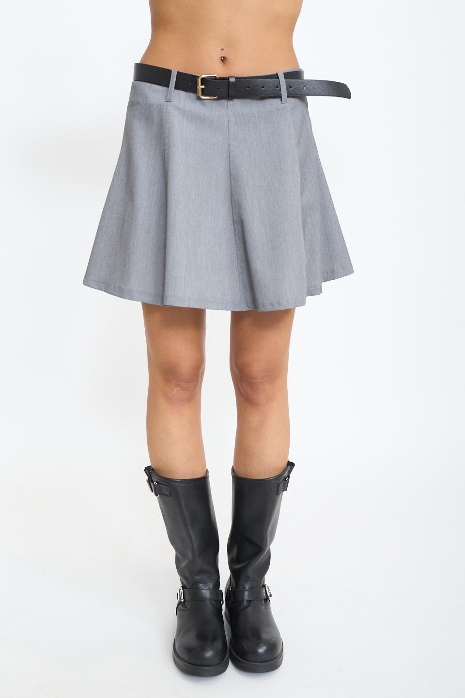 Minigonna spicchi cintina grigio - Autunno - Inverno 2025 | Brend