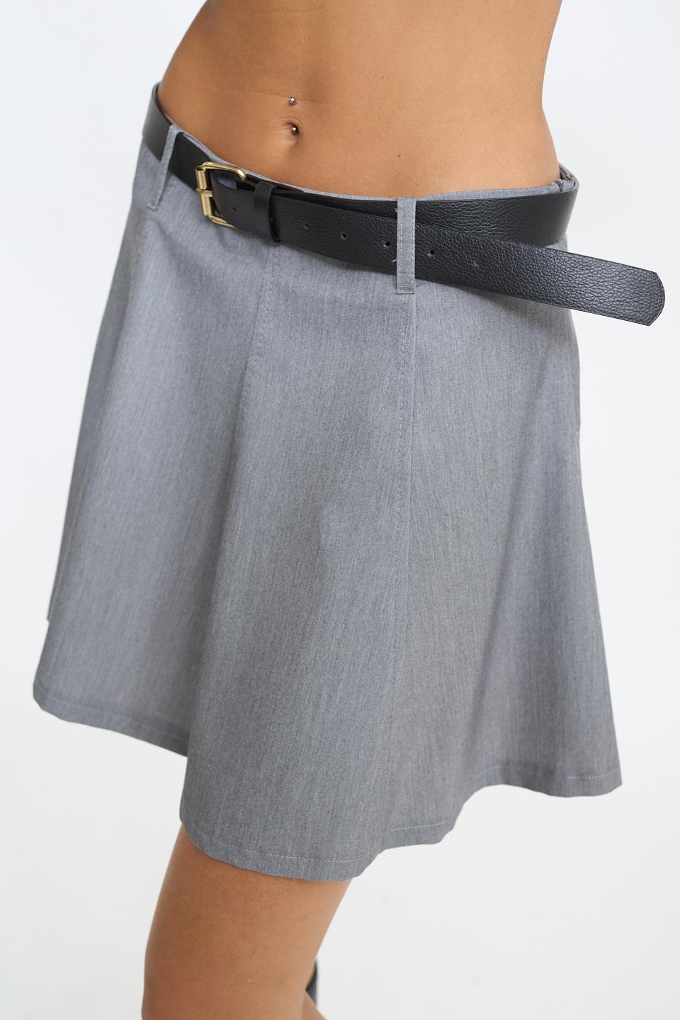 Minigonna spicchi cintina grigio - Autunno - Inverno 2025 | Brend