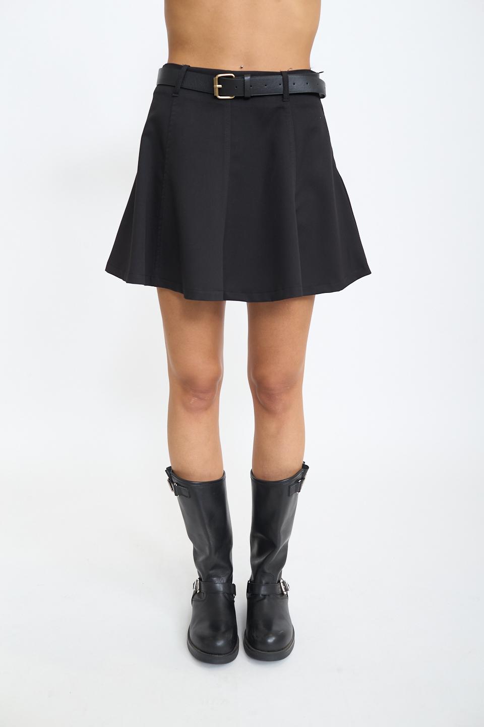 Minigonna spicchi cintina nero - Autunno - Inverno 2025 | Brend