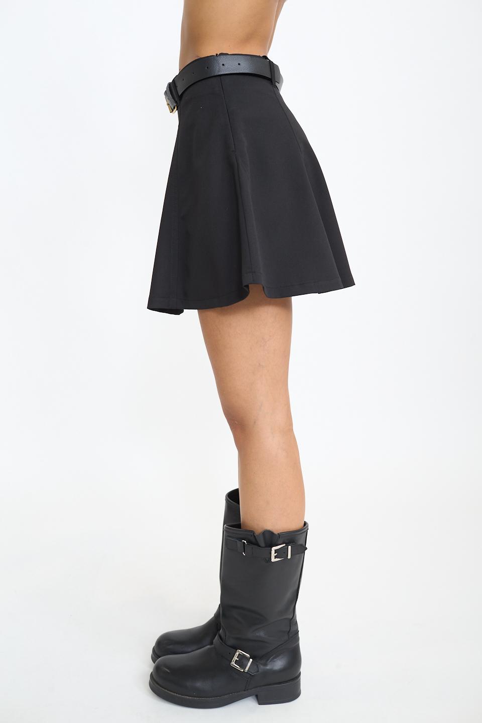 Minigonna spicchi cintina nero - Autunno - Inverno 2025 | Brend