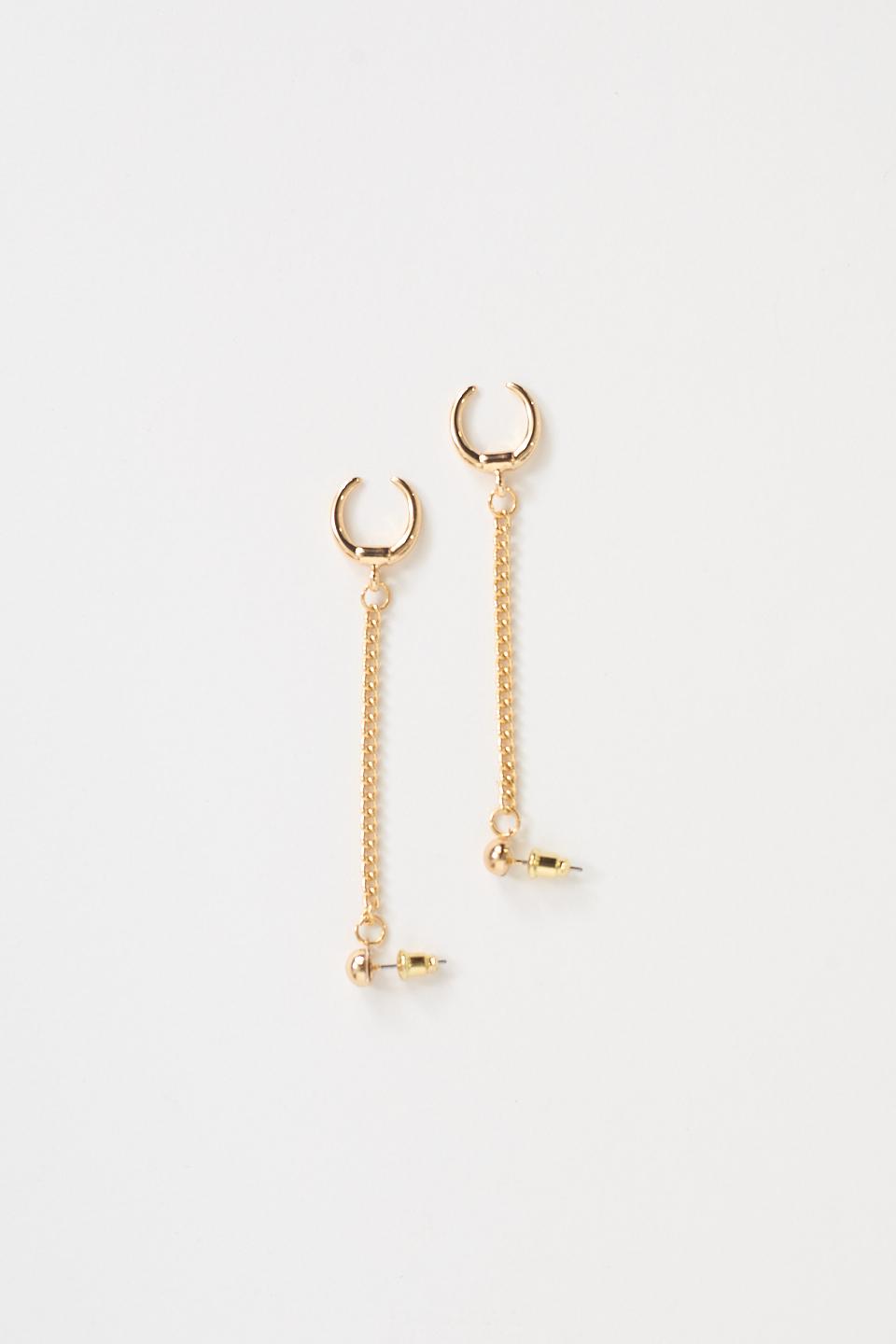 Orecchini doppio corno oro - Autunno - Inverno 2025 | Brend