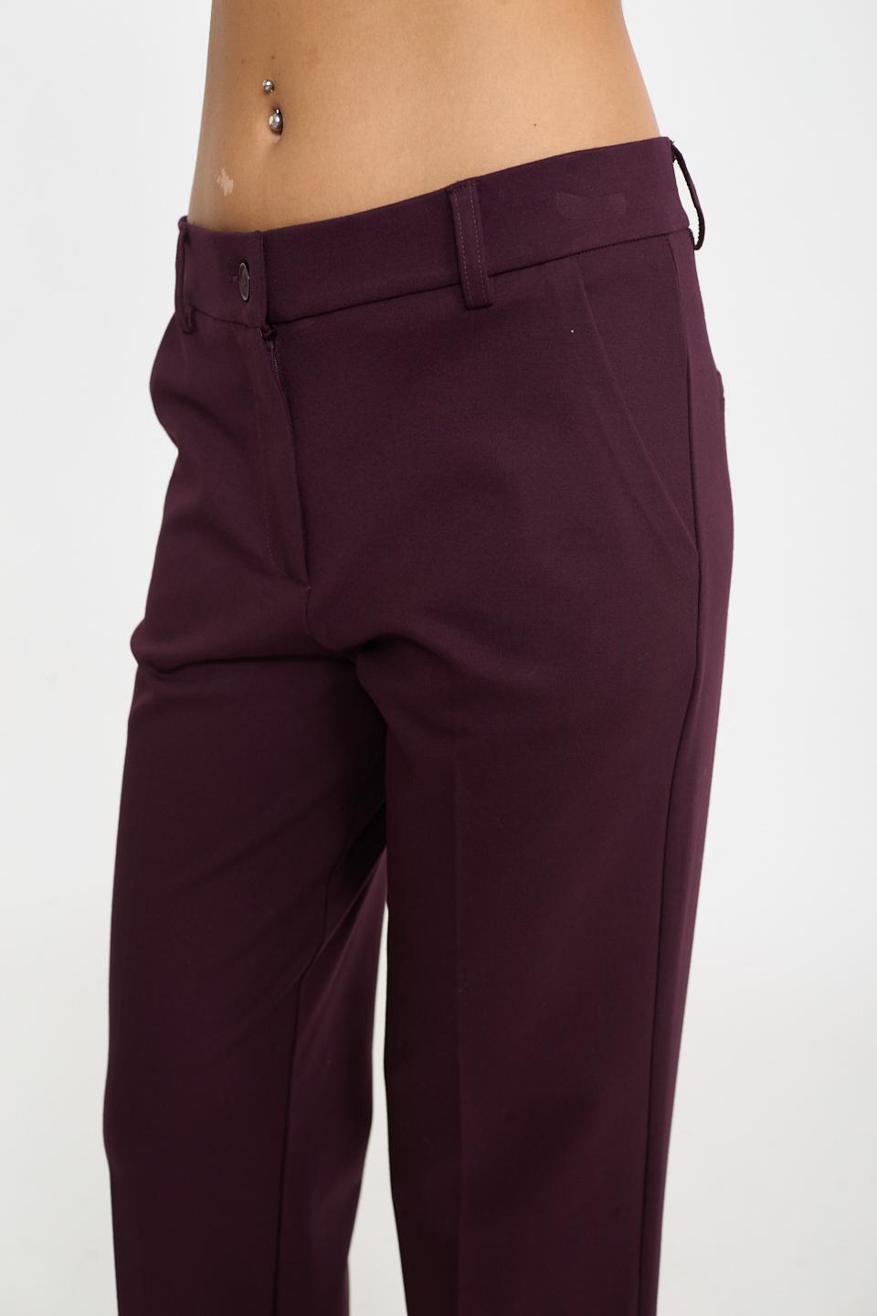 Pantalone Lin gamba dritta burgundy - Autunno - Inverno 2026 | Brend