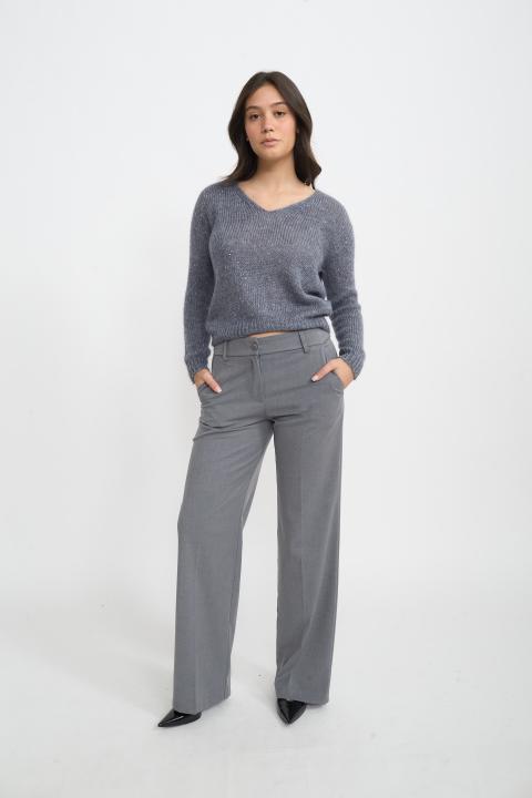 Pantalone gamba dritta grigio - Autunno - Inverno 2025 | Brend