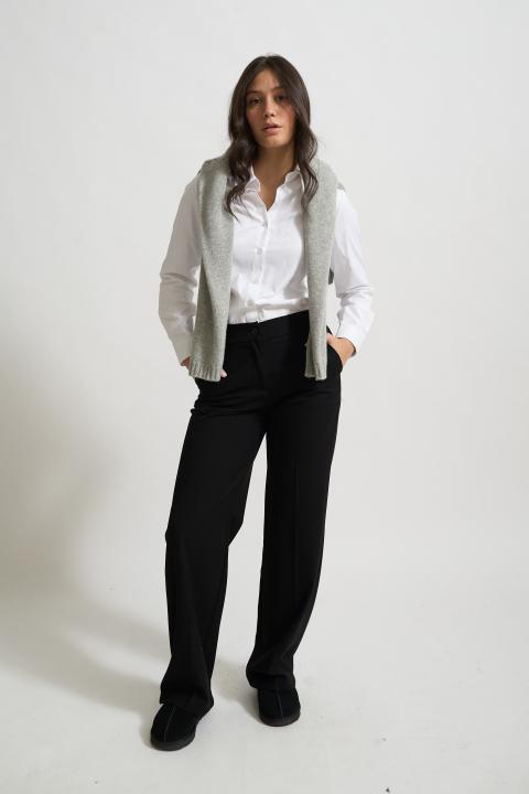 Pantalone gamba dritta nero - Autunno - Inverno 2025 | Brend