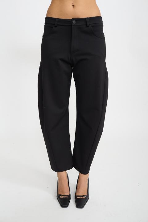 Pantalone barrel nero - Autunno - Inverno 2025 | Brend