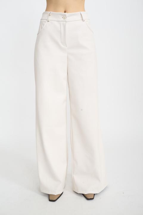 Pantalone tasche scese panna - Autunno - Inverno 2025 | Brend