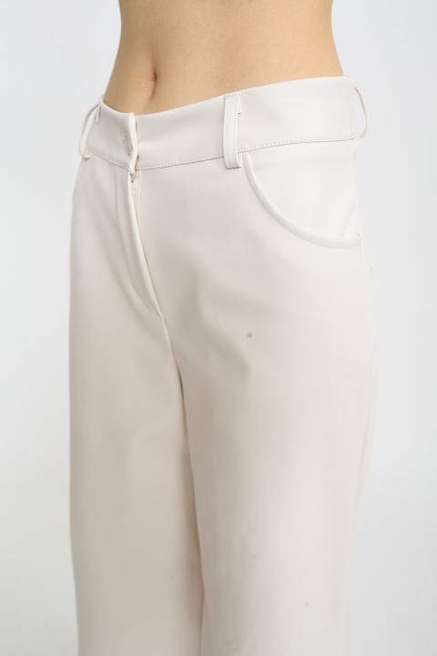 Pantalone tasche scese panna - Autunno - Inverno 2025 | Brend