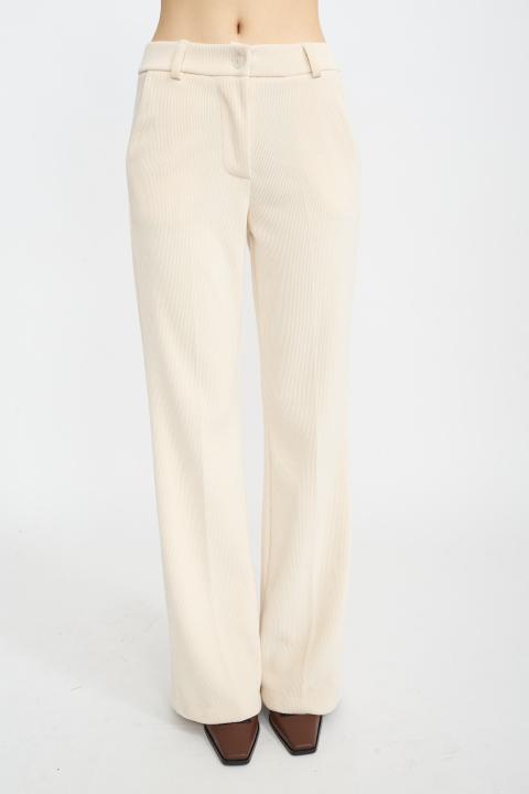 Pantalone flare velluto panna - Autunno - Inverno 2025 | Brend