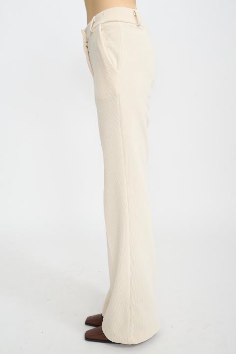 Pantalone flare velluto panna - Autunno - Inverno 2025 | Brend