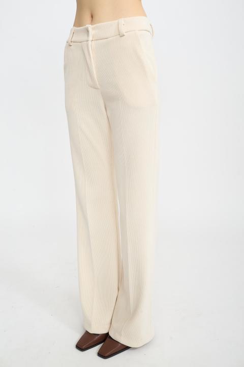 Pantalone flare velluto panna - Autunno - Inverno 2025 | Brend