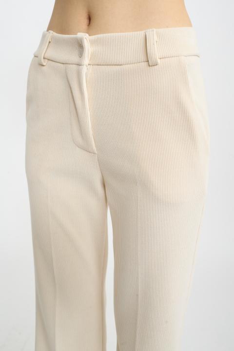 Pantalone flare velluto panna - Autunno - Inverno 2025 | Brend
