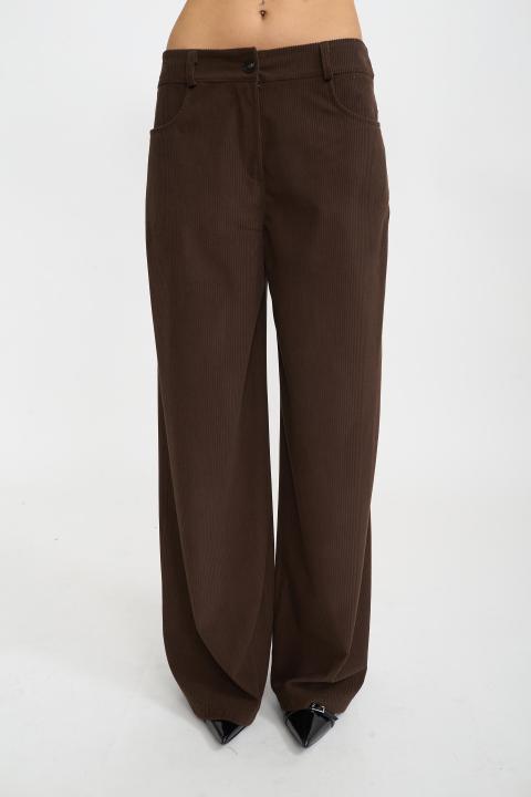 Pantalone palazzo velluto moro - Autunno - Inverno 2025 | Brend