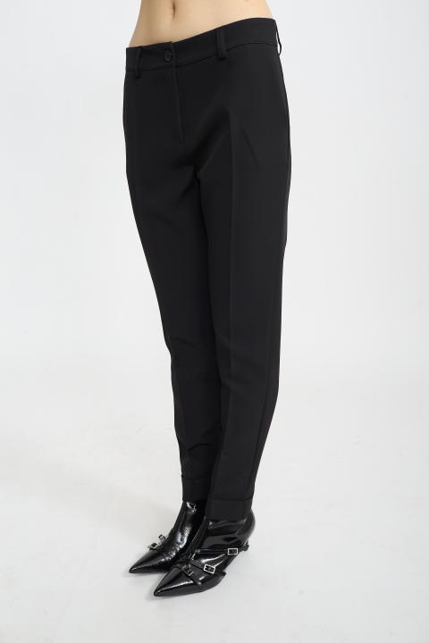 Pantalone cicca con risvolto nero - Autunno - Inverno 2025 | Brend