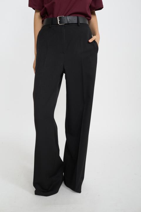 Pantalone elastico gessato nero - Autunno - Inverno 2025 | Brend