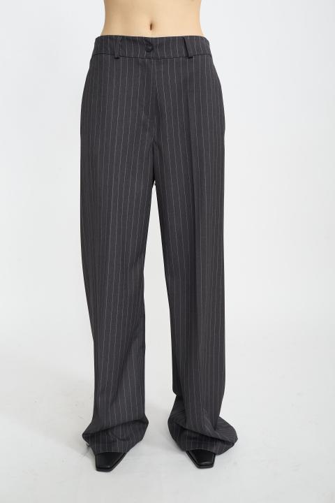 Pantalone palazzo gessato gessato grigio - Autunno - Inverno 2025 | Brend